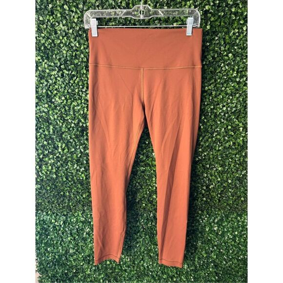 Lululemon Brown Wunder Train Leggings Size 10 25” - Picture 1 of 4